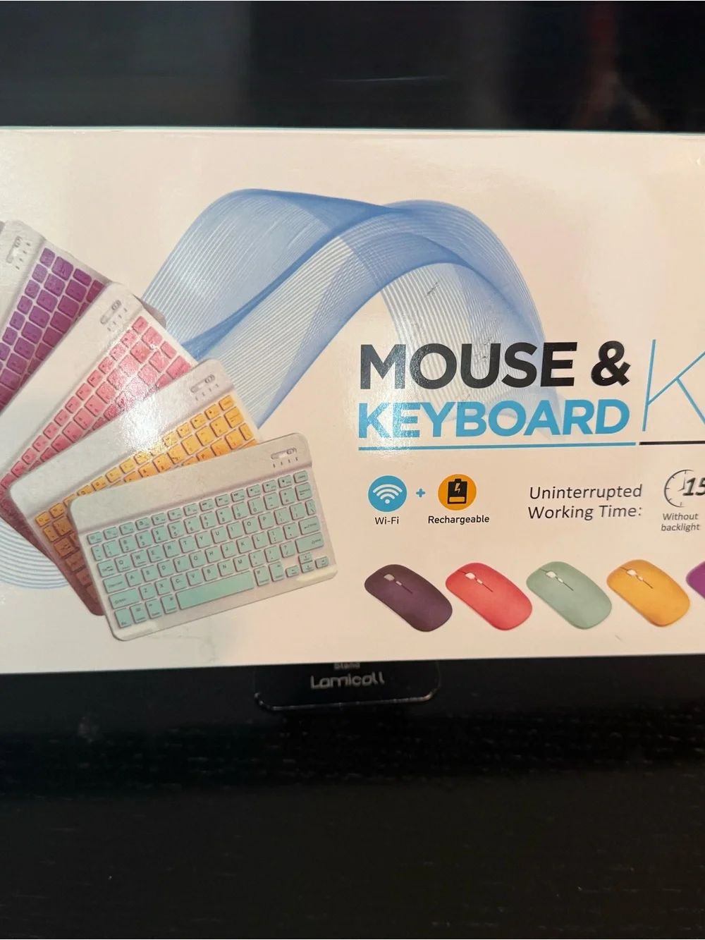 Wireless Black Keyboard and Mouse Combo - Rechargeable